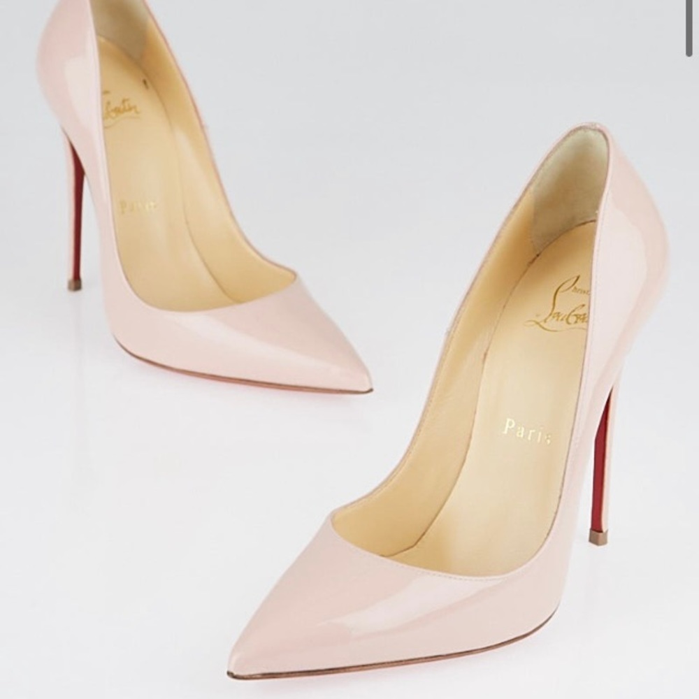 Louboutin Pigalle Heels - Pale Pink - Size…